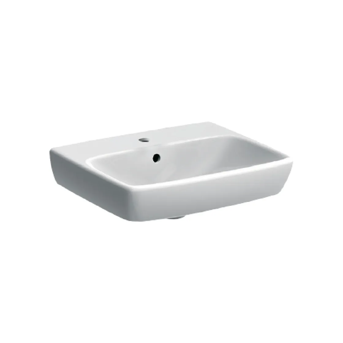 Geberit Lavabo 500x420mm Selnova Square 500.310.01.1 Bela