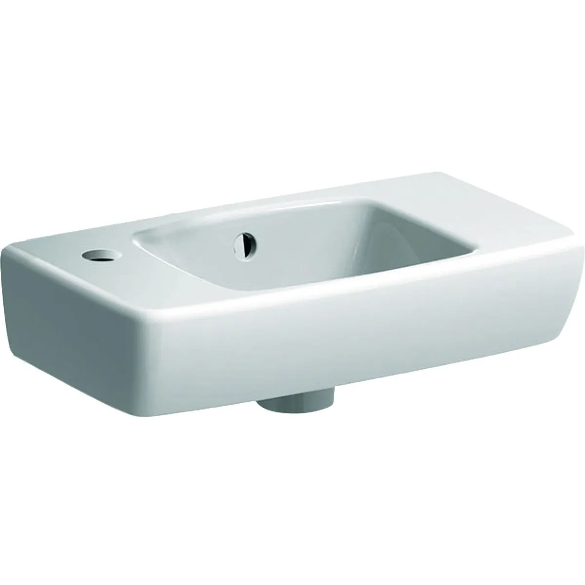 Geberit Selnova Compact Umivaonik levi 45x25 cm Bela