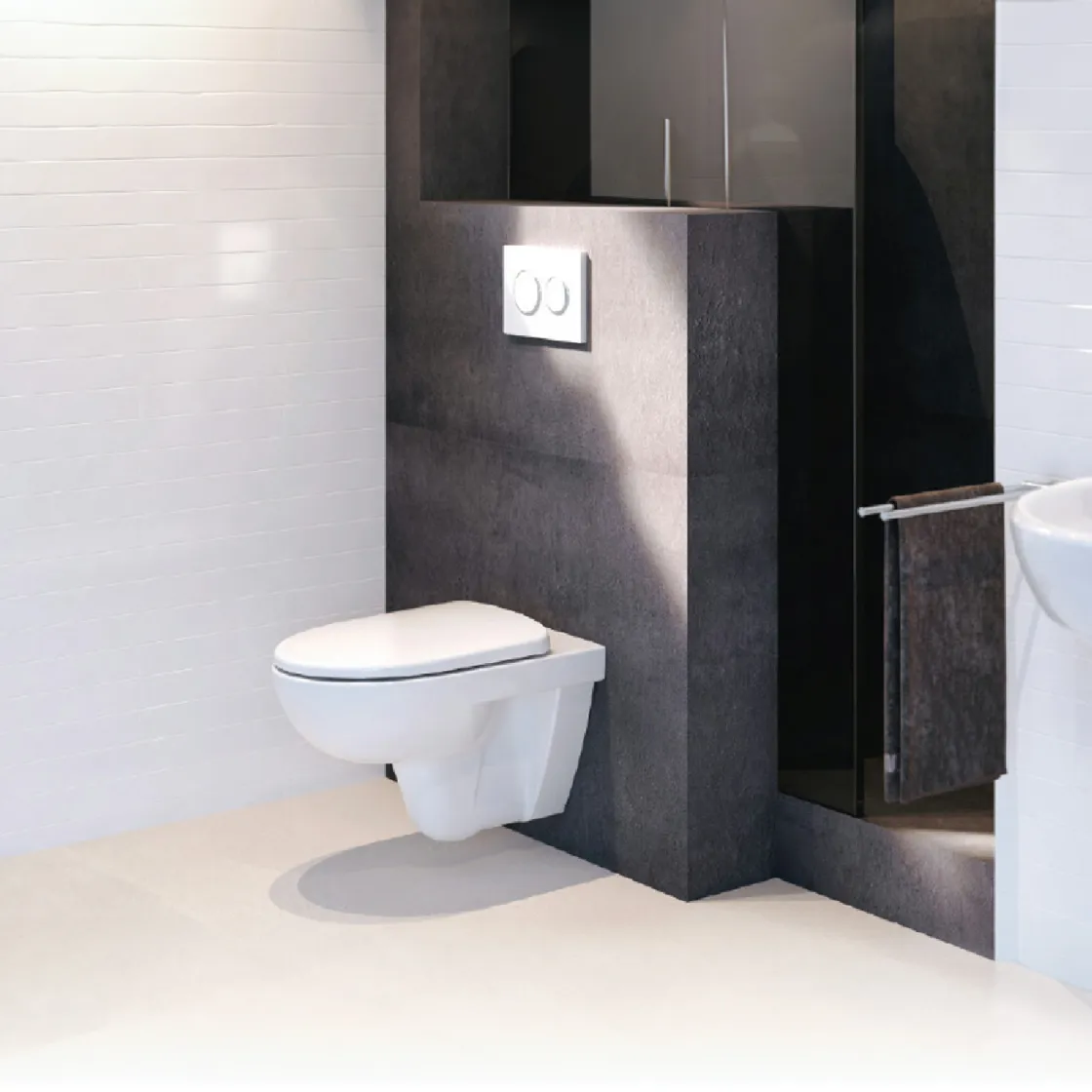 Geberit Selnova SET WC šolja Rimfree sa sc daskom Bela