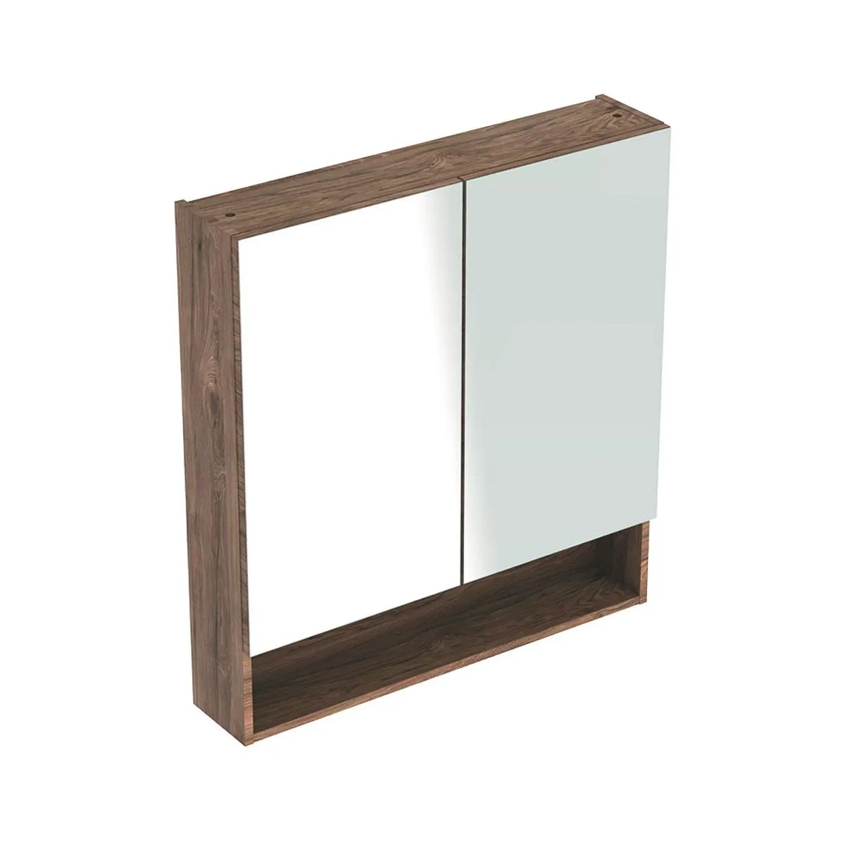 Geberit Selnova Square ormarić sa ogledalom sa dvoje vrata orah 788cm 501.270.00.1 Braon