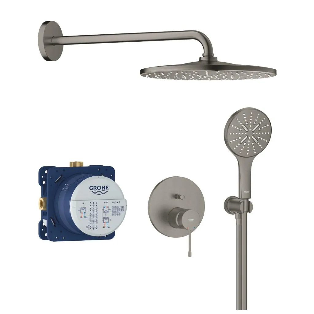 Grohe Essence Shower System ugradni set Rainshower mono 310 Brushed HARD GRAPHIT 25287AL0 Hrom