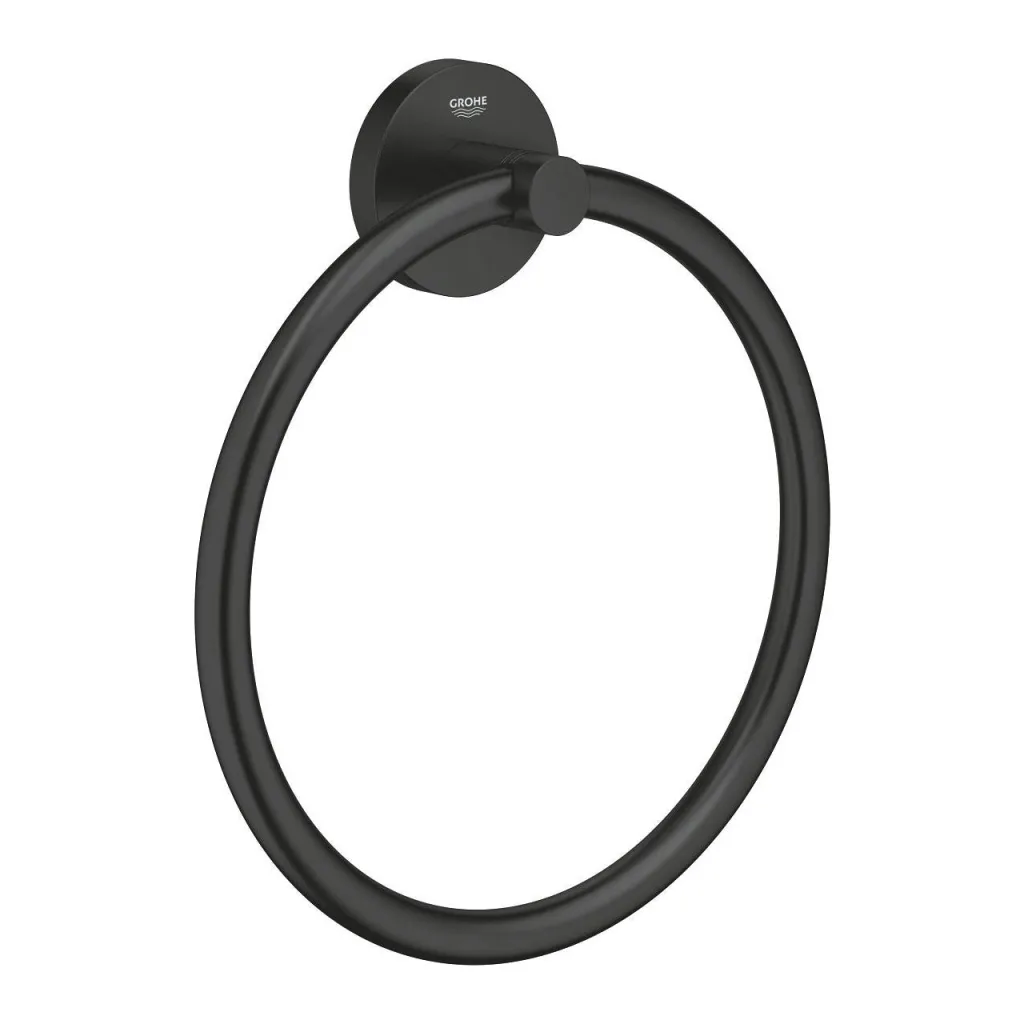 Grohe Essentials držač peškira PRSTEN MATTE Black 1024612430 Crna