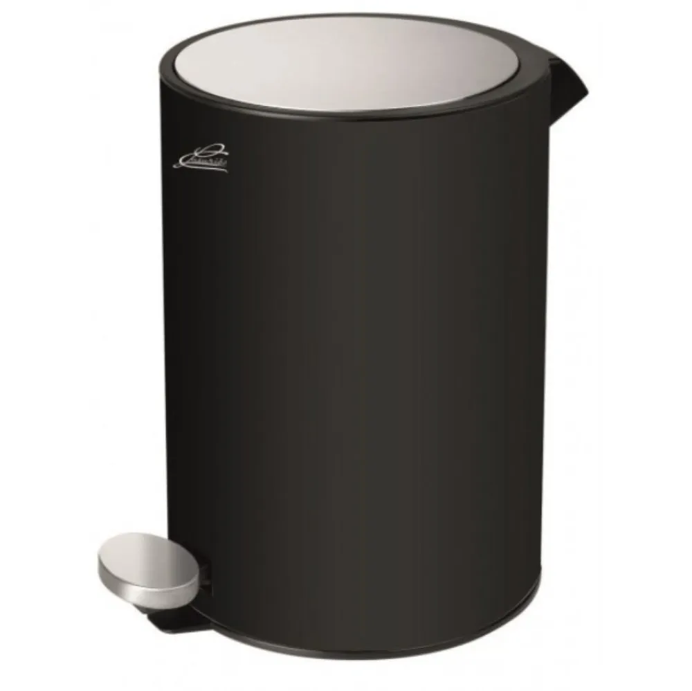 Inter Ceramic Kupatilska kanta sa pedalom 5 l fr line 22,6x30x32 crna
