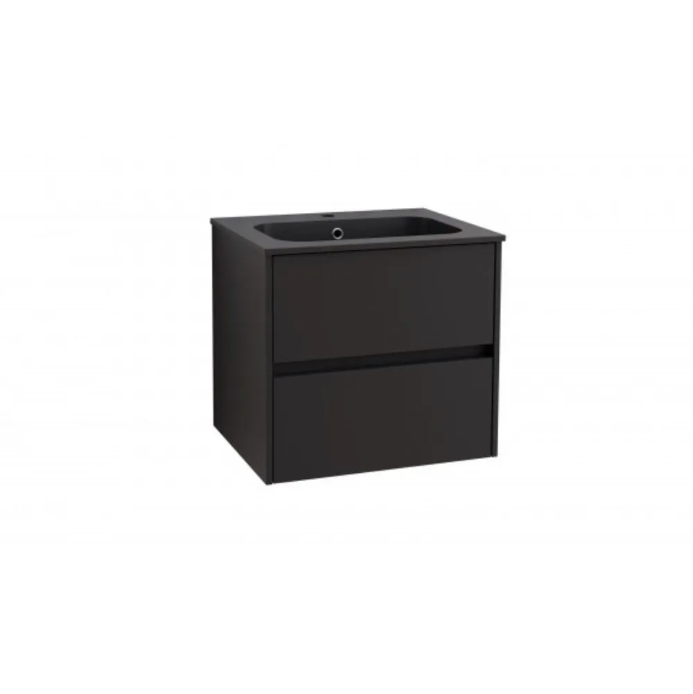 Inter Ceramic Kupatilski ormarić sa lavaboom zidni 60x56,5x46 crna