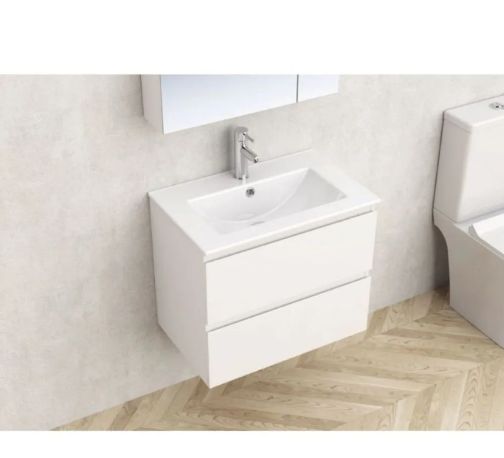 Inter Ceramic Kupatilski ormarić sa lavaboom zidni monza 61x39,5x52 pvc bela