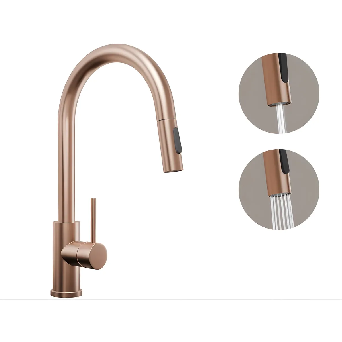 Kando slavina P0901 bakar Braon
