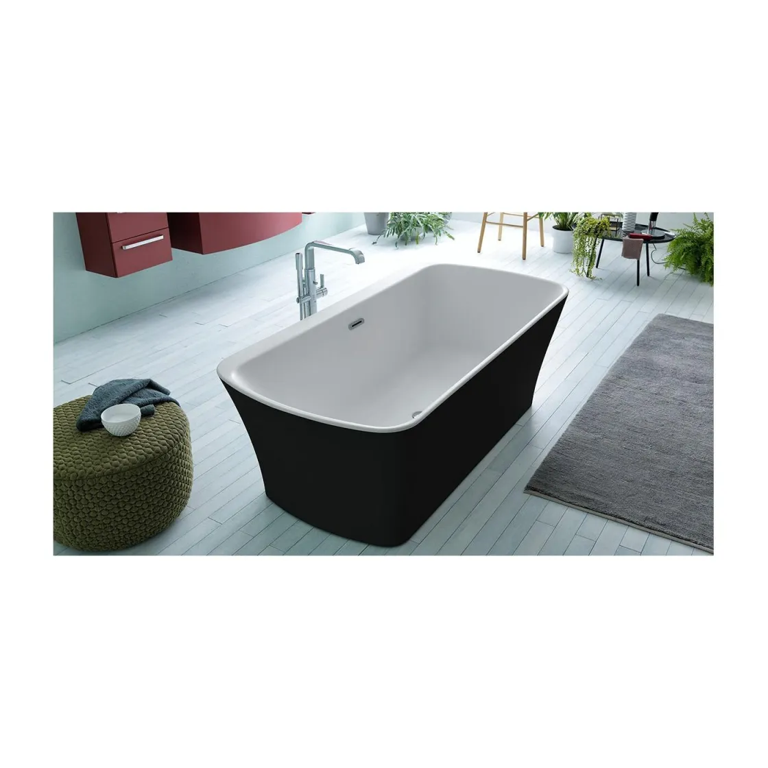 Kolpa MARILYN-FS 180x90/O BLACK/WHITE Crna