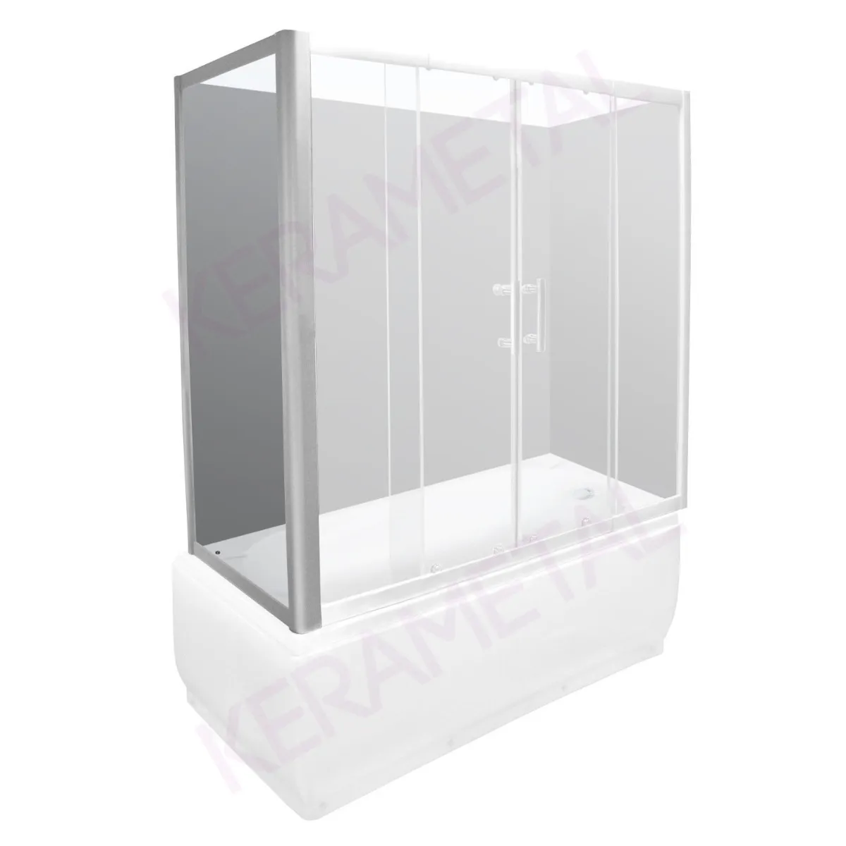 Leonardo za kadu BOCNO 70x140cm/6mm PROV