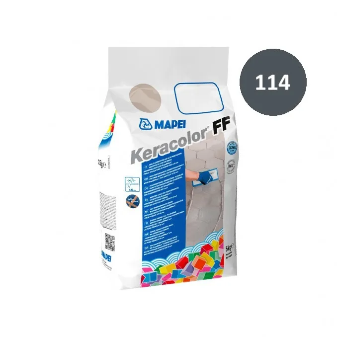 Mapei Keracolor FF 114 Antracit 5 kg Siva