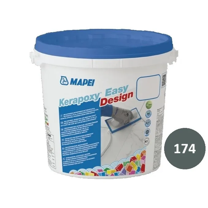 Mapei Kerapoxy easy design 174 Tornado kantica 3 kg Siva