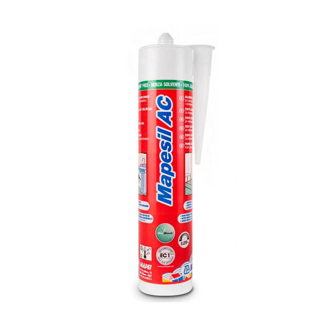 Mapei Mapesil AC 114 Antracit kartuša 310 ml Crna