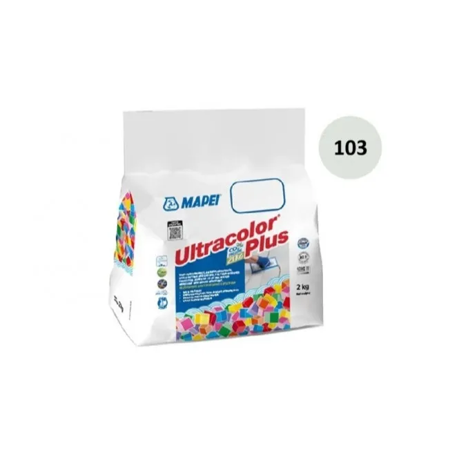 Mapei Ultracolor Plus 103 Mesečeva Bela 2 kg Siva