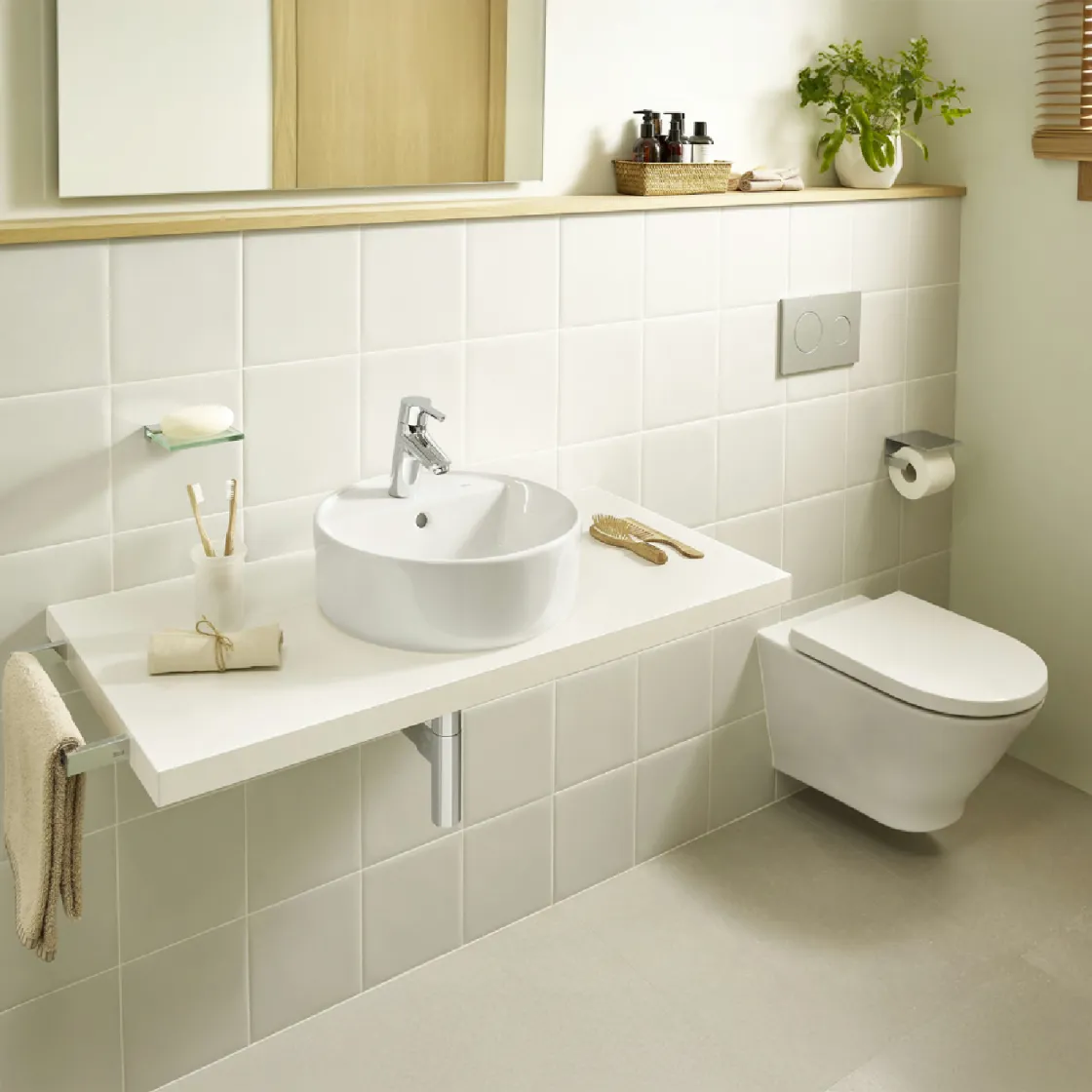 Roca THE GAP Umivaonik fi400 Bela