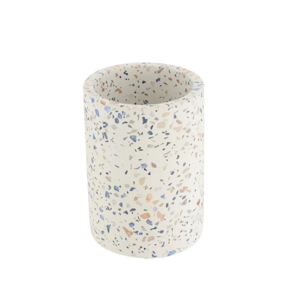 Tendance Čaša za četkice 7,4x10 cm cement terrazzo