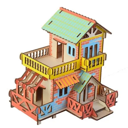 3d eko drvene puzzle - SEOSKA KUĆA ( 1217)