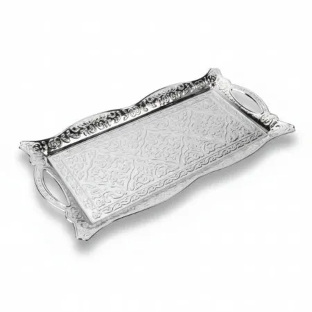 Acar Tacna/posluzavnik bakar veca srebrna ( 896-2 )