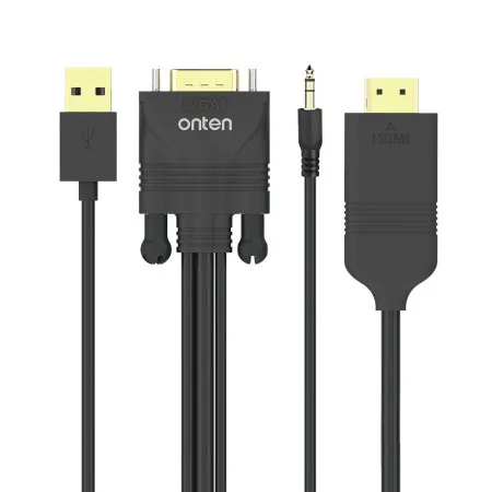 Adapter vga + jack 3.5mm + usb 2.0 na hdmi 1.8m (otn-5152) onten ( AD500 )