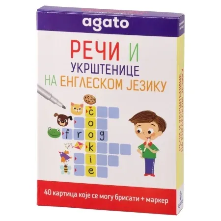 Agato smart kid kartice sa rečima na engleskom 40 kartica 8 - 9 godina ( 718581 )