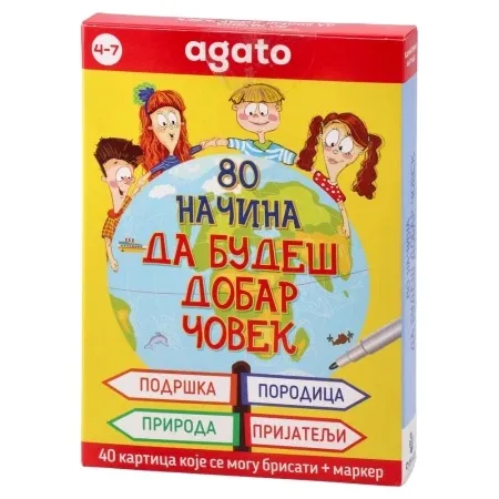 Agato smart kideduktivne kartice 80 načina da budeš dobar 40 kartica 4 - 7 godina ( 718582 )