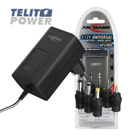 Ansmann APS 1000 univerzalni AC/DC adapter 3-12V maksimalno 1000mA ( 2096 )