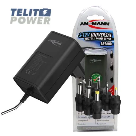 Ansmann APS 600 univerzalni AC/DC adapter 3-12V maksimalno 600mA ( 2437 )