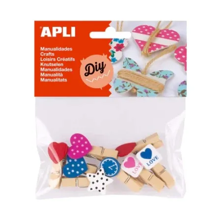 Apli mini drvene kraft štipaljke ( 14784 )