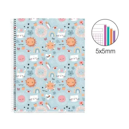 Apli sveska A5 140 listova karo - Sun vibes ( MR46831 )