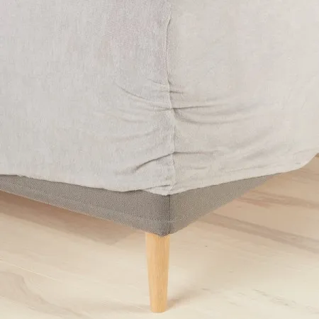 Čaršav frotir 90x200x35 cm siva 2