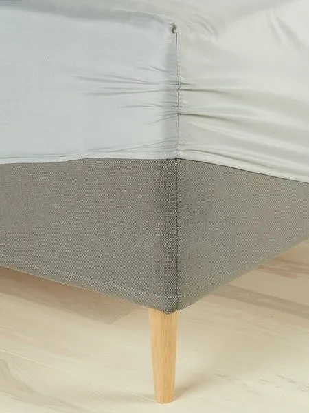 Čaršav sa lastišem mikro 90x200x25 cm siva