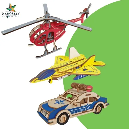 Čarolijashop 3 u 1 (avion, helikopter, policijski automobil) ( 7705)