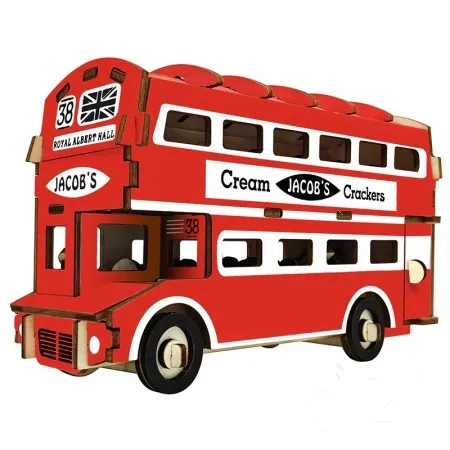 Čarolijashop 3d drvena slagalica - Engleski dupli bus ( 222)