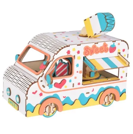 Čarolijashop 3d drvena slagalica - SLADOLEDŽIJIN AUTOMOBIL ( 440)