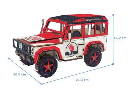 Čarolijashop 3d drvena slagalica S.U.V. Grom ( 104)