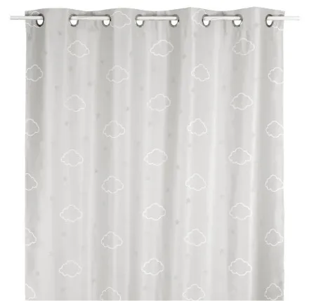 Atmosphera zavesa glow in the dark 140x250cm poliester siva ( 127372b )