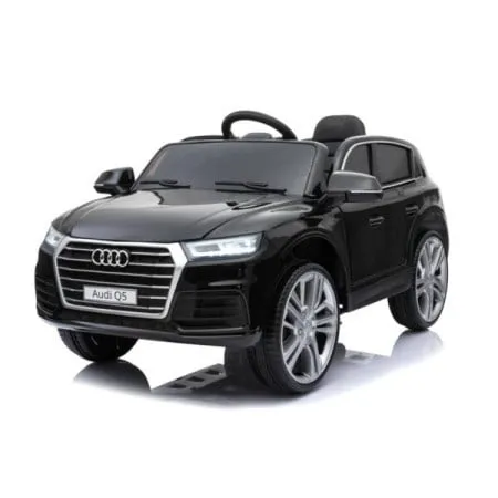 Audi Q5 2019 Licencirani auto na akumulator sa plastičnim sedištem i plastičnim gumama - Crni