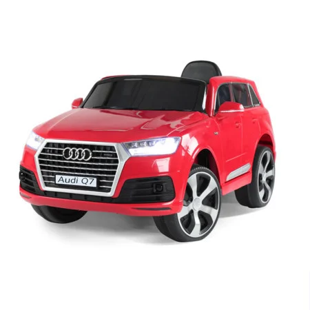 Audi Q7 Licencirani automobil sa kožnim sedištem i mekim gumama - Crveni