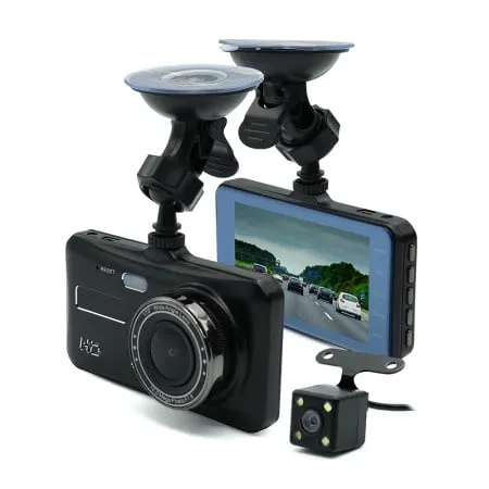 Auto kamera t672 dual lens crna ( K182 )