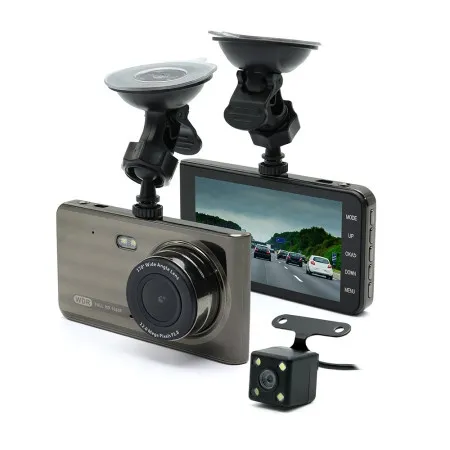 Auto kamera t719tp dual lens crna ( K181 )