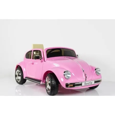 Automobil na akumulator vw beetle je1818 pink (BCK0337)