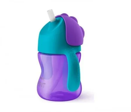 Avent magicna solja sa slamkom 200ml 9m+ 1912 - pink ( SCF796/02 )