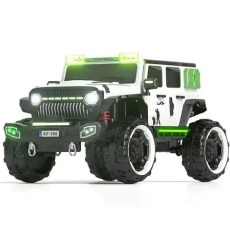 Baby džip monster 12v 4 motora y-mb6128 bela ( 027830B )