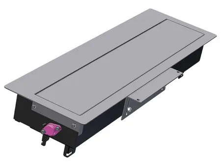 Bachmann TOP FRAME Ugradni nosač modula sa poklopc, 8 mesta, srebrni ( 925.501 )