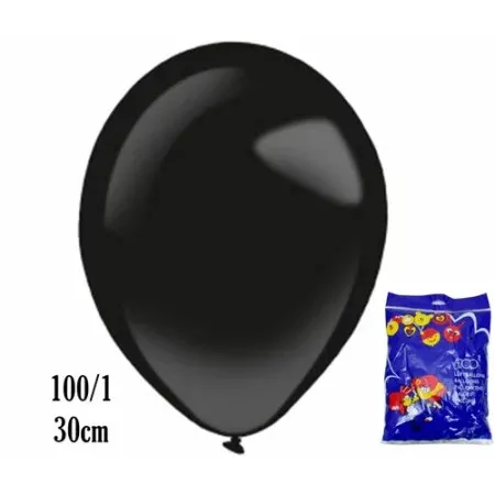 Baloni crni 30cm 100/1 ( 359 )