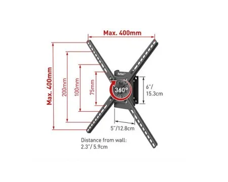 Barkan BM300R LCD TV zglobni zidni nosač do 65 inča