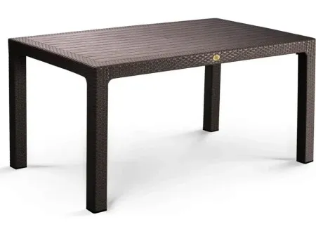 Bastenski sto ratan 90x150 braon ( 0000471 )