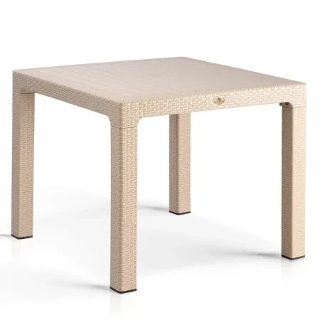 Bastenski sto ratan 90x90 capucino ( 0000470 )