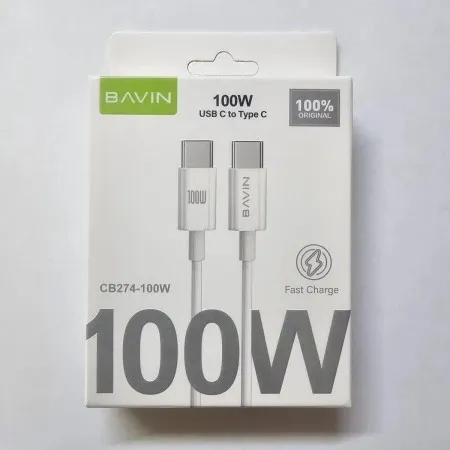 Bavin kabl 100W 1m type-c na type-c bela ( 90116 )