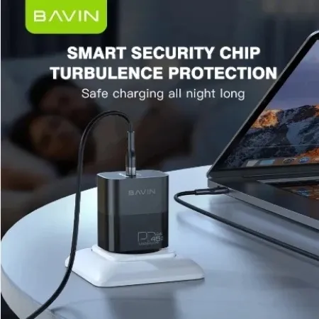 Bavin punjač GaN 45W-PD USB-C crna ( 90037 )