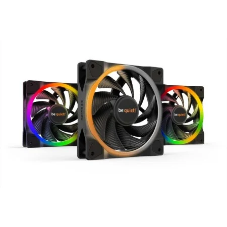 Be Quiet light wings 120mm pwm high-speed, triple pack with argb hub, 2500 rpm, noise level 31 db, 4-pin connector ( BL077 )