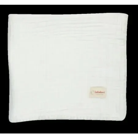 Bebekevi četvoroslojni prekrivač od muslina - belo ( BEVI1344B )